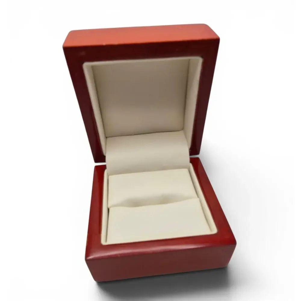 Wood Jewelry Presentation Box Set Ring Box Matching Display Case